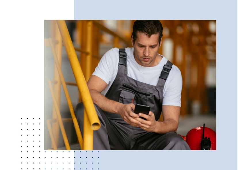 Remote assistance sms for service technicians