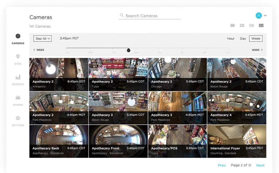 video analytic page images