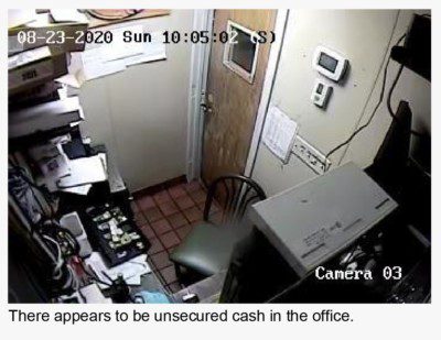 Unsecured cash in the office