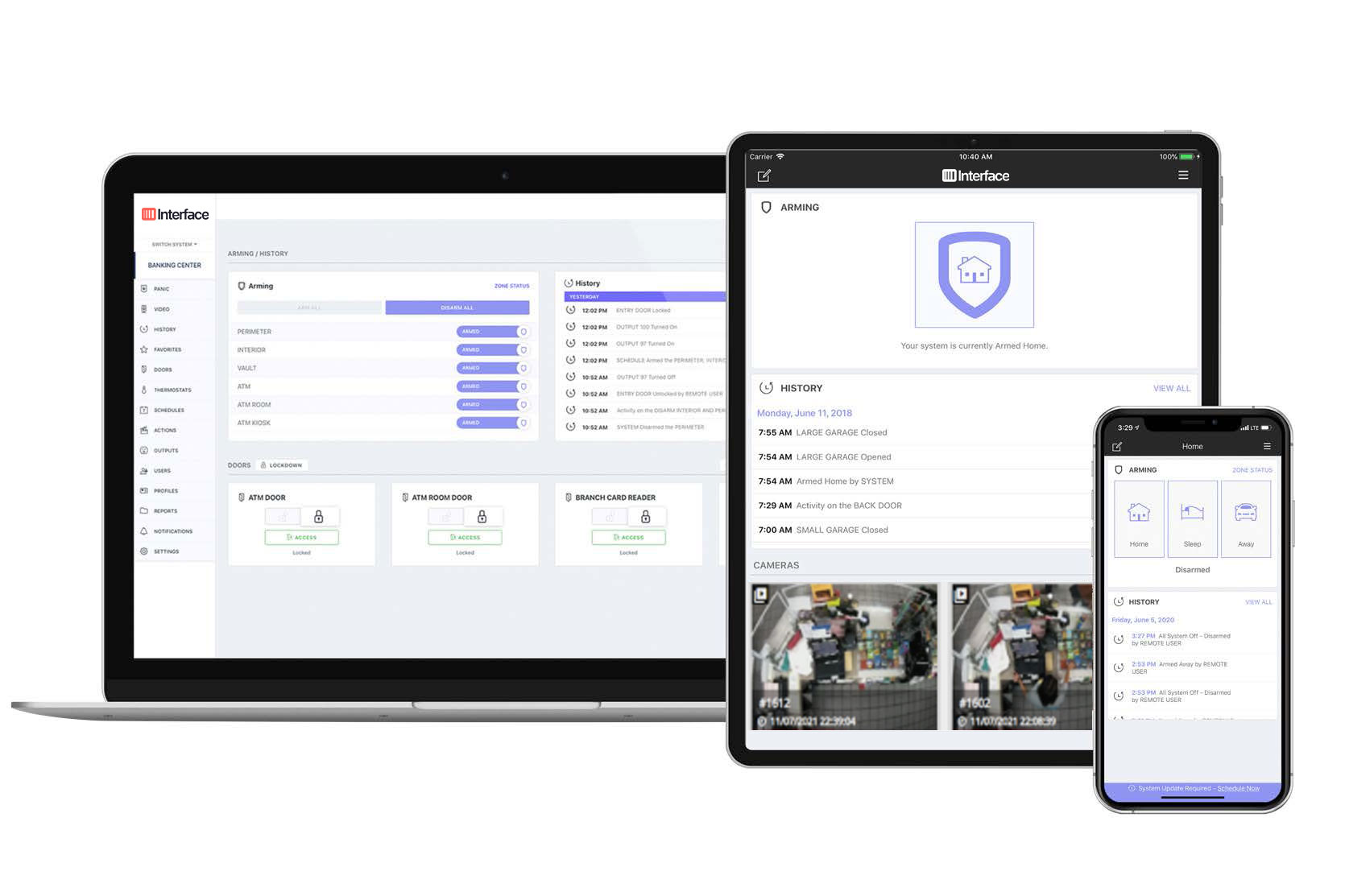 Manage alarm systems from anywhere